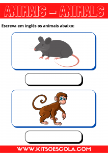 ANIMAIS - INGLÊS