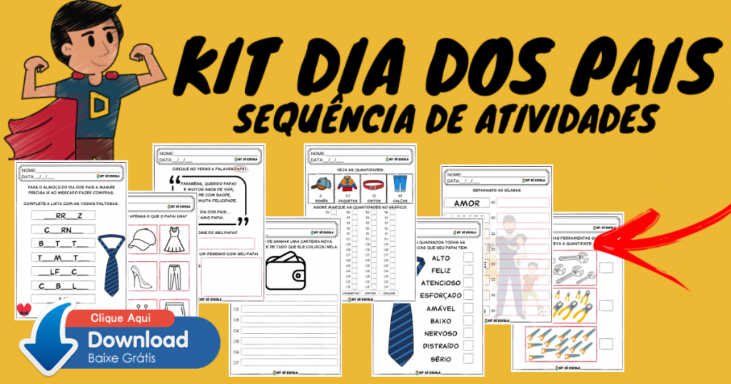 KIT com Atividades para o Dia dos Pais