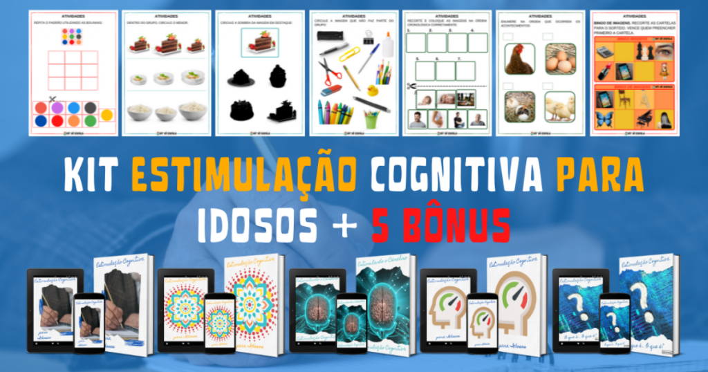 KIT ESTIMULAÇÃO COGNITIVA PARA IDOSOS