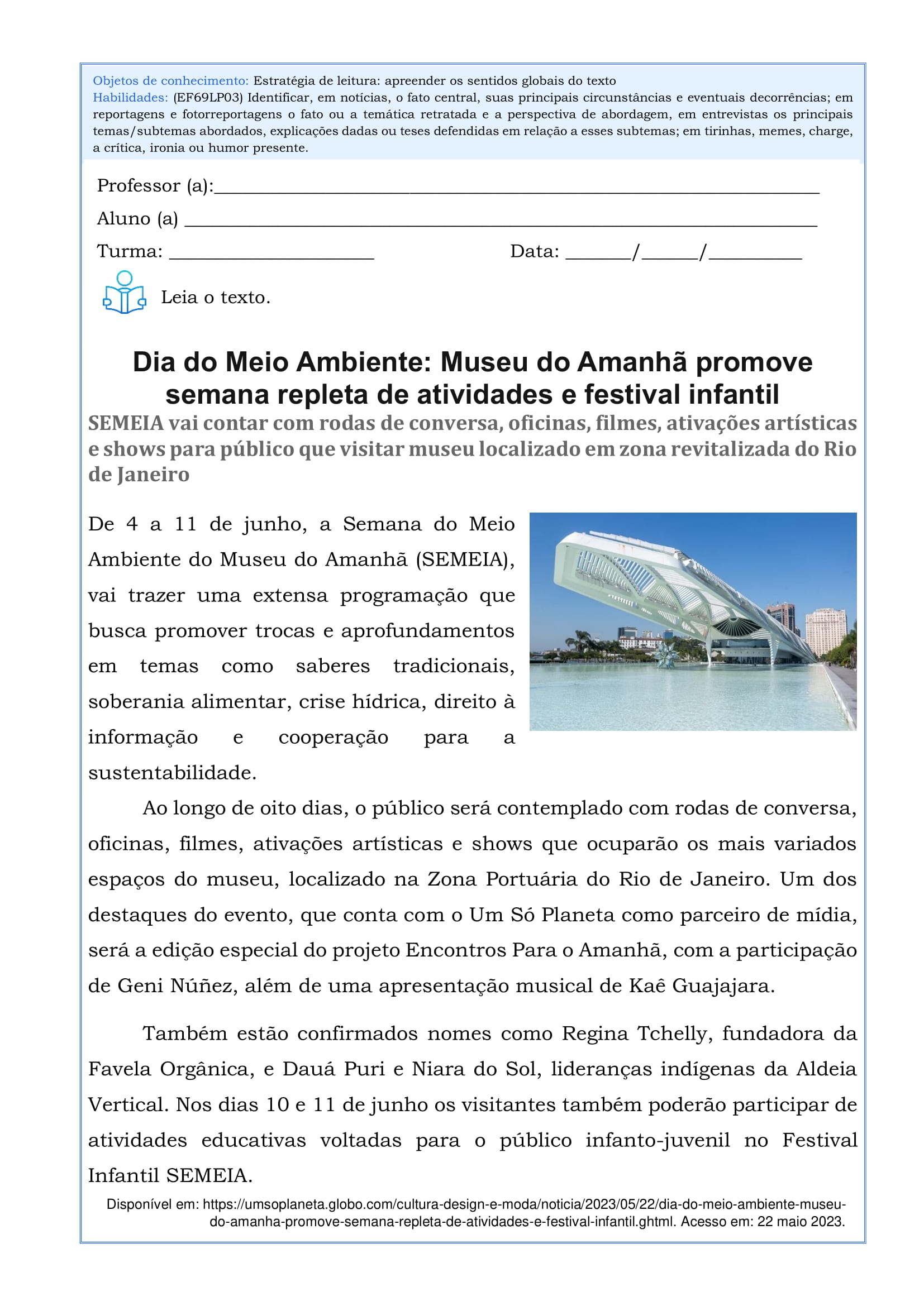 Interpretação de texto 8º ano-09