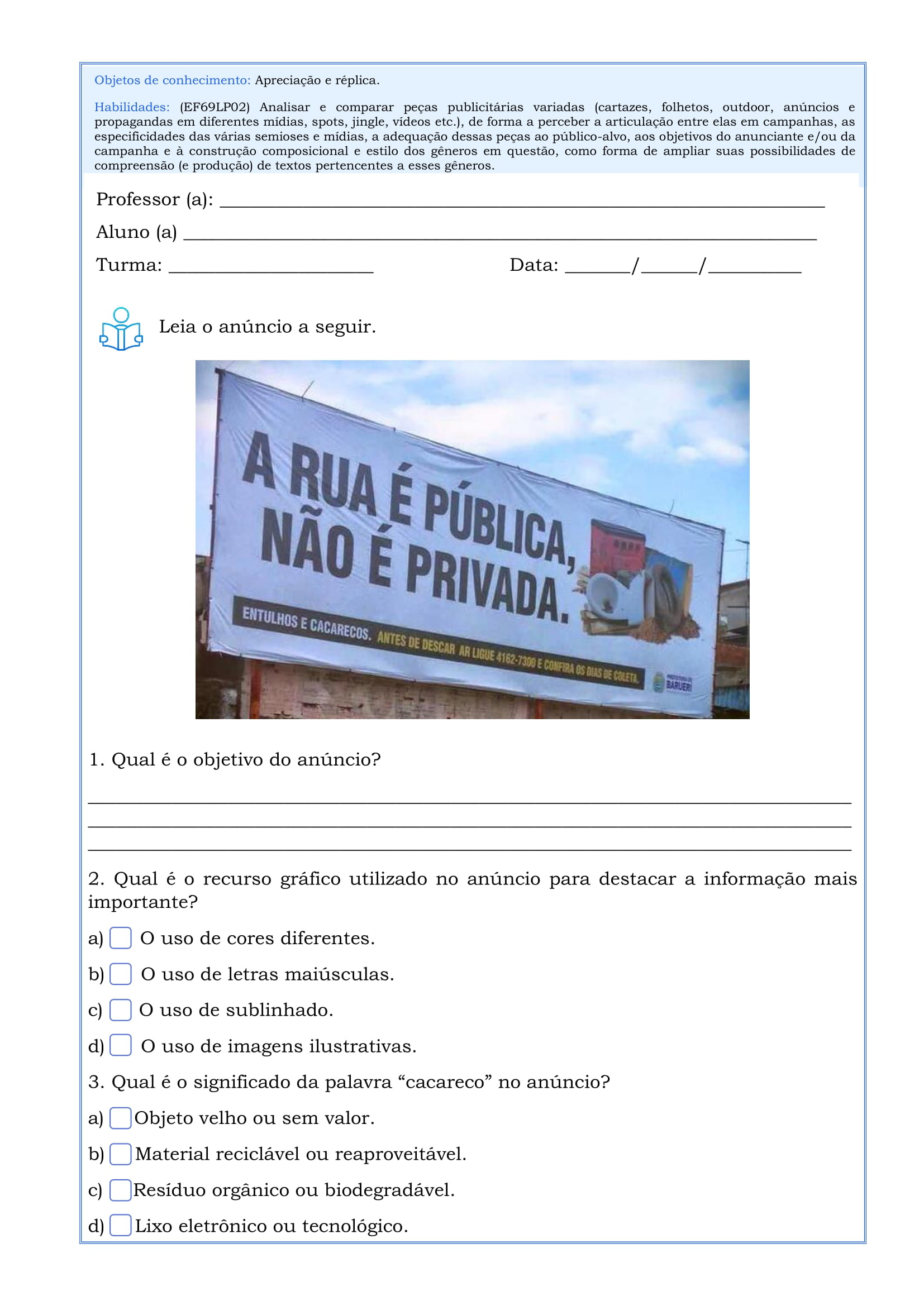 Interpretação de texto 9º ano-16